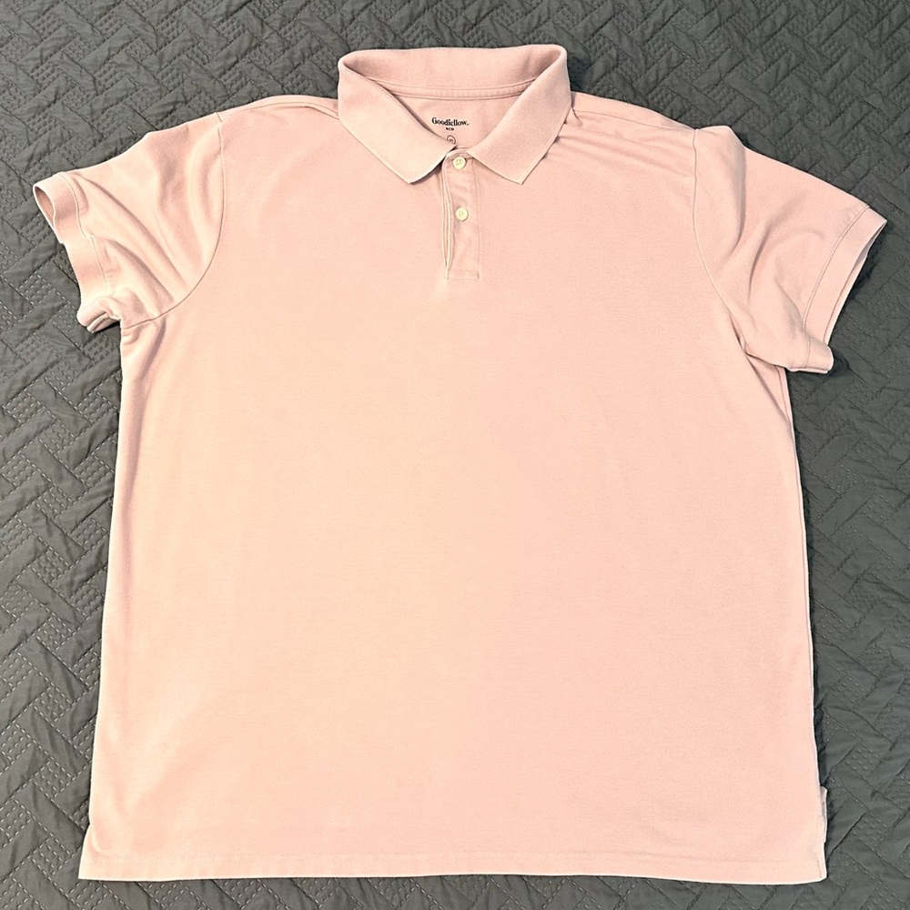 Men’s XXL pink polo shirt